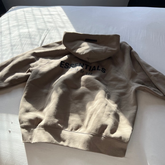 Fear Of God Essentials pull over hoodie (taupe) oversize